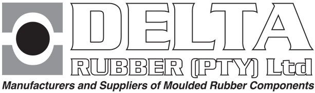 Logo of Delta Rubber, a rubber products and mouldings manufacturer in Gauteng.