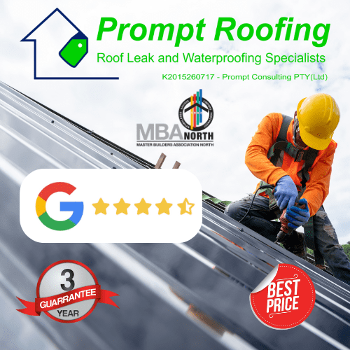 Image advert promoting roof repairs Johannesburg by Prompt Roofing.